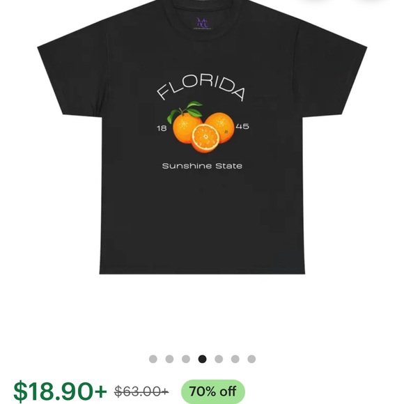 Gray Florida Sunshine State Graphic Tee - Picture 3 of 4